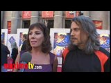 Paige O'Hara (Belle), Robby Benson (Beast) Interview at 