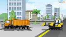 Cars & Trucks Cartoon - The Dump Truck with Diggers Trucks Adventures - New Kids & Children Video