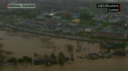 Tres personas desaparecidas en Canadá por inundaciones