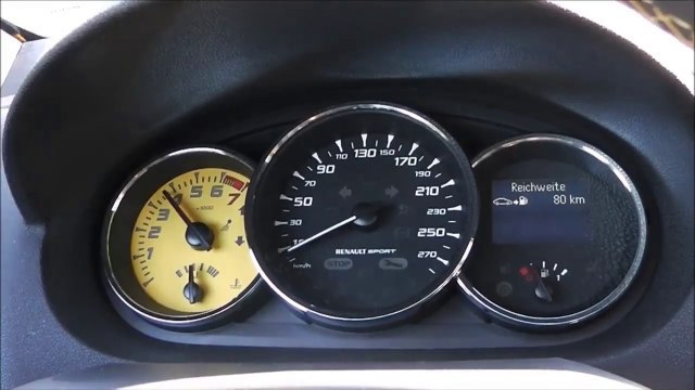 Renault Mégane RS Trophy 265 Accélération 0 à 100 km/h