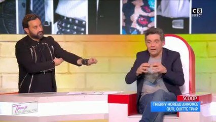 Thierry Moreau annonce en plein direct qu'il quitte TPMP !
