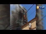 العاصمة: اندلاع حريق بأحد الفنادق قيد الانجاز ببن عكنون