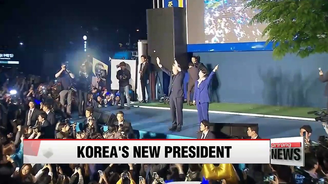 Liberal Moon Jae-in elected Korea's new president with 41.1% of the vote