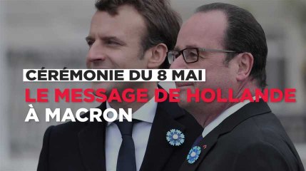 Hollande sera "toujours à côté" de Macron