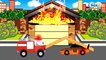 El Camión de bomberos es Rojo y sus amigos infantiles - Caricatura de carros - Carritos Para Niños