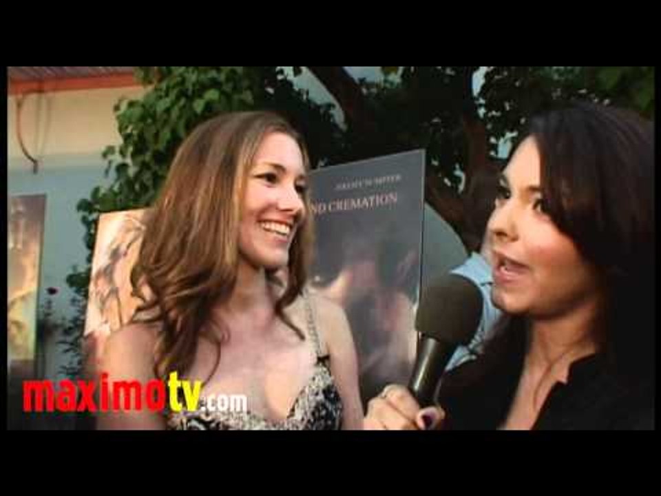 Carly Craig Interview at "Death And Cremation" Premiere