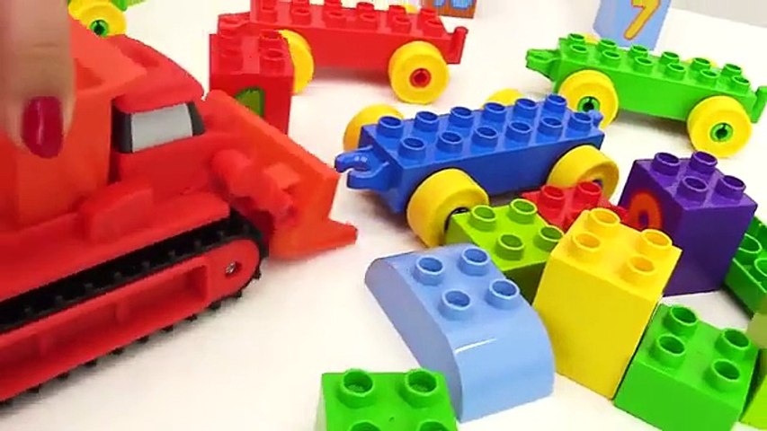 BOB the Builder Can't Count! TOY TRAINS Number Game with LEGO Construction