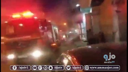 فيديو صادم .. انفجار أسطوانة غاز يقذف بـ7 رجال إطفاء في الهواء