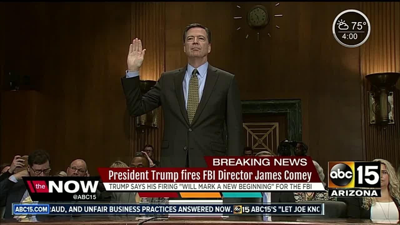 President Trump fires FBI Director James Comey