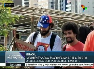 Brasil: Movimientos acompañan a Lula a audiencia por caso Lava Jato