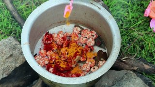 Prawns Biryani - Village Prawns Recipe - Shrimp Biryani - Country Food