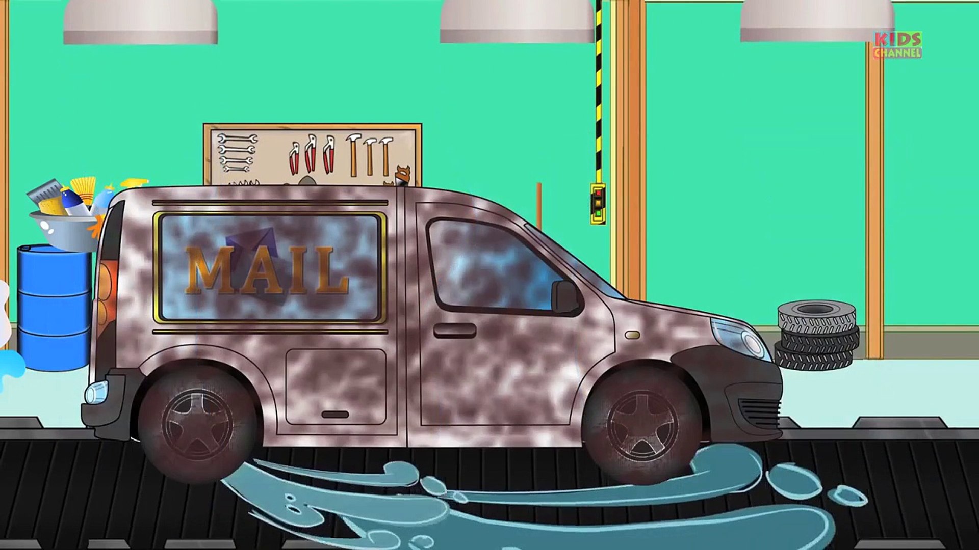 ⁣Mail Truck _ Car Wash _ Trucks for Toddlers-NgL2lfX62_w