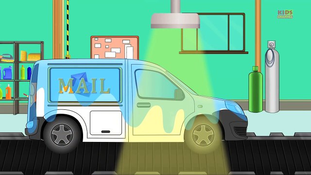 Mail Truck _ Car Wash _ Trucks for Toddlers-