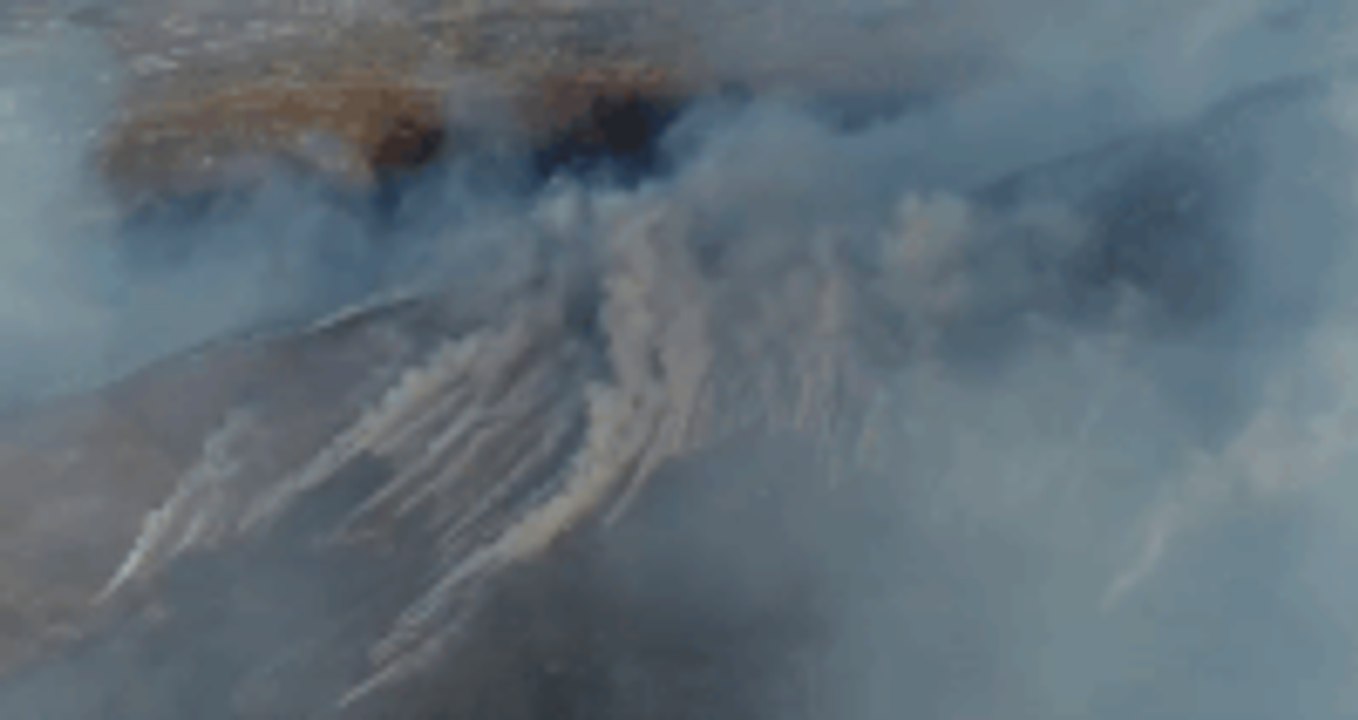 Wildfire Smoke Looms Over the Hillsides of Clonmany, Donegal