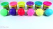 Learn Colors Play Doh Balls Peppa Pig Baby Molds Fun Ice Cre