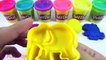 Learn Colors with Play Doh !! Play Doh Ice Cream Popsicle Peppa Pig Elephant Molds Fun fo