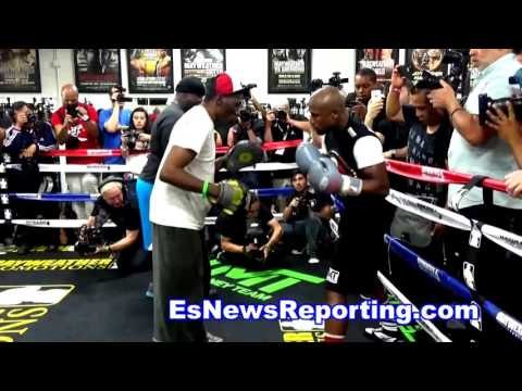 Floyd Mayweather Way Faster Than Conor McGregor KOs Him With Small Gloves