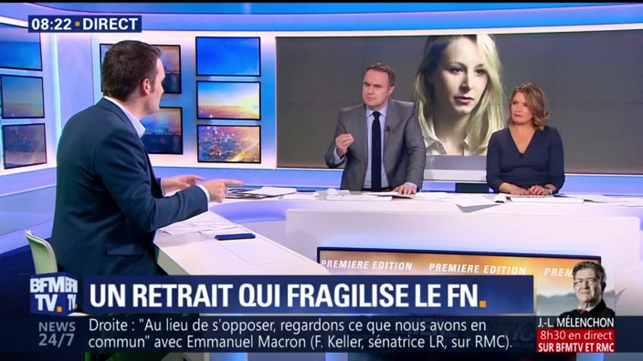 Florian Philippot nie les "raisons politiques" du retrait de Marion Maréchal-Le Pen