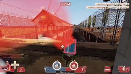 Team Fortress 2: Every Year newborn sea Spies have to attempt to reach the other side of the map. Not all make it.