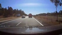 Truck Driver  Almost crashes into me on motorwadsay BAD SYDNEY DRIVERS