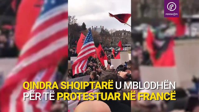 Shqiptarët protestojnë në Francë, kërkojnë lirimin e Haradinajt