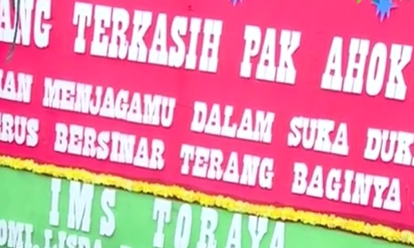 Pendukung Ahok Kirim Karangan Bunga Ke Mako Brimob