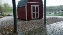 Impressive hail storm batters Denver area