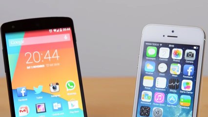 Nexus 5 vs iPhone 5s - Benchmark + Speed Test