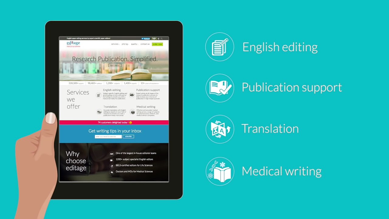 Avail Expert English Paper Editing Services. Get a high-caliber English Editing Services: Editage