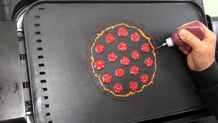 Guias de desenho Pizza - Làm bánh Pizza độc đáo - Nghệ thuật vẽ tranh siêu ảo