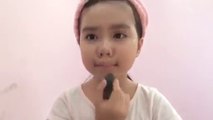 Grade 5 girls teach make-up makes netizens hat