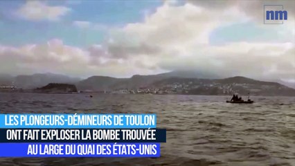 Explosion de la bombe au large du Quai des États-Unis