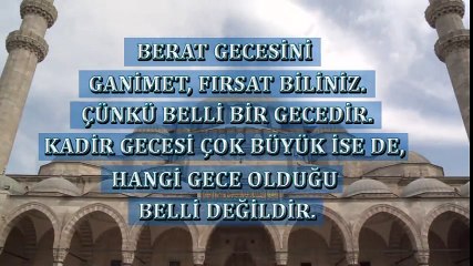 Beraat Kandiliniz Mübarek Olsun