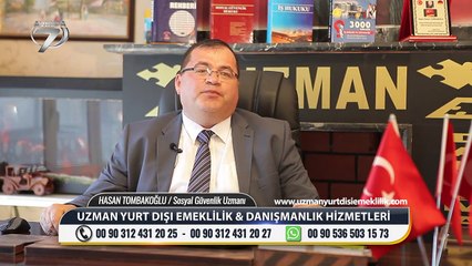 UZMAN YURTDIŞI EMEKLİLİK ( NASIL EMEKLİ OLURUM)