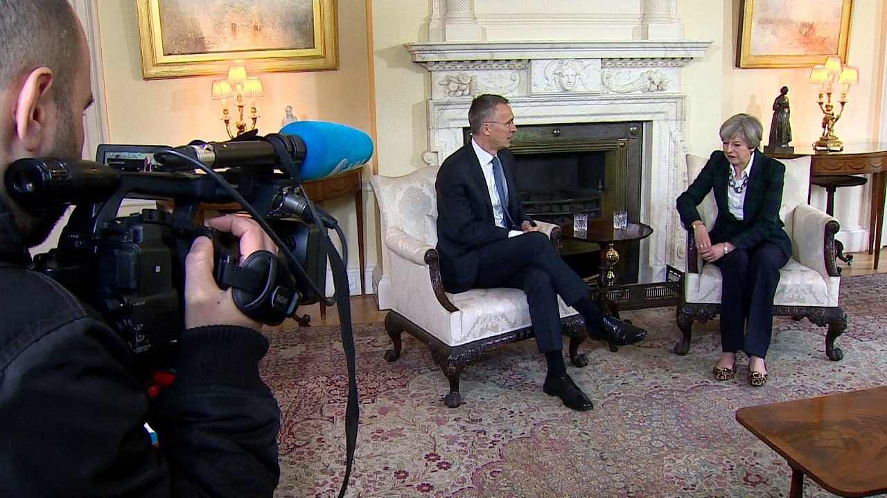 NATO Chief Stoltenberg meets with Theresa May