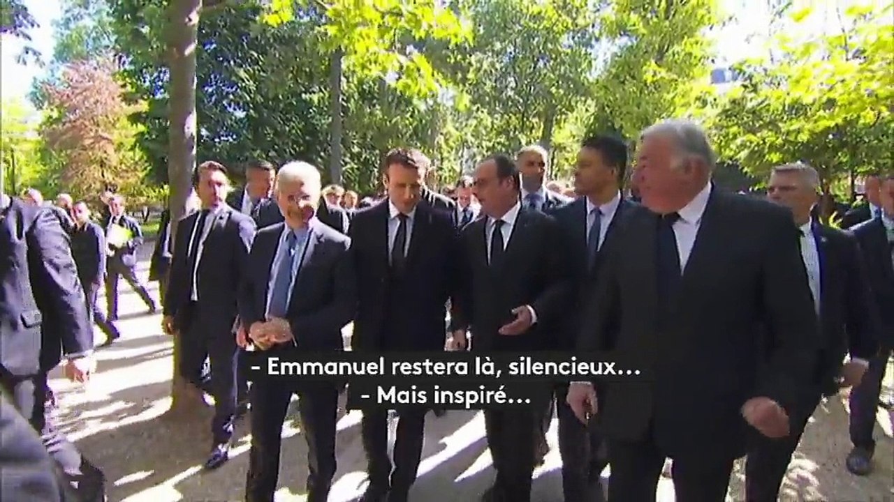 "Emmanuel restera là, silencieux..." : François Hollande guide les premiers pas d'Emmanuel Macron
