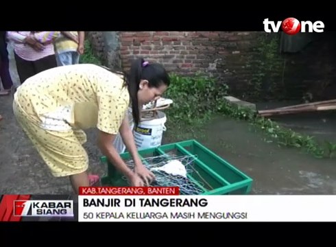Banjir Tangerang, Puluhan Rumah Masih Terendam 1,5 Meter