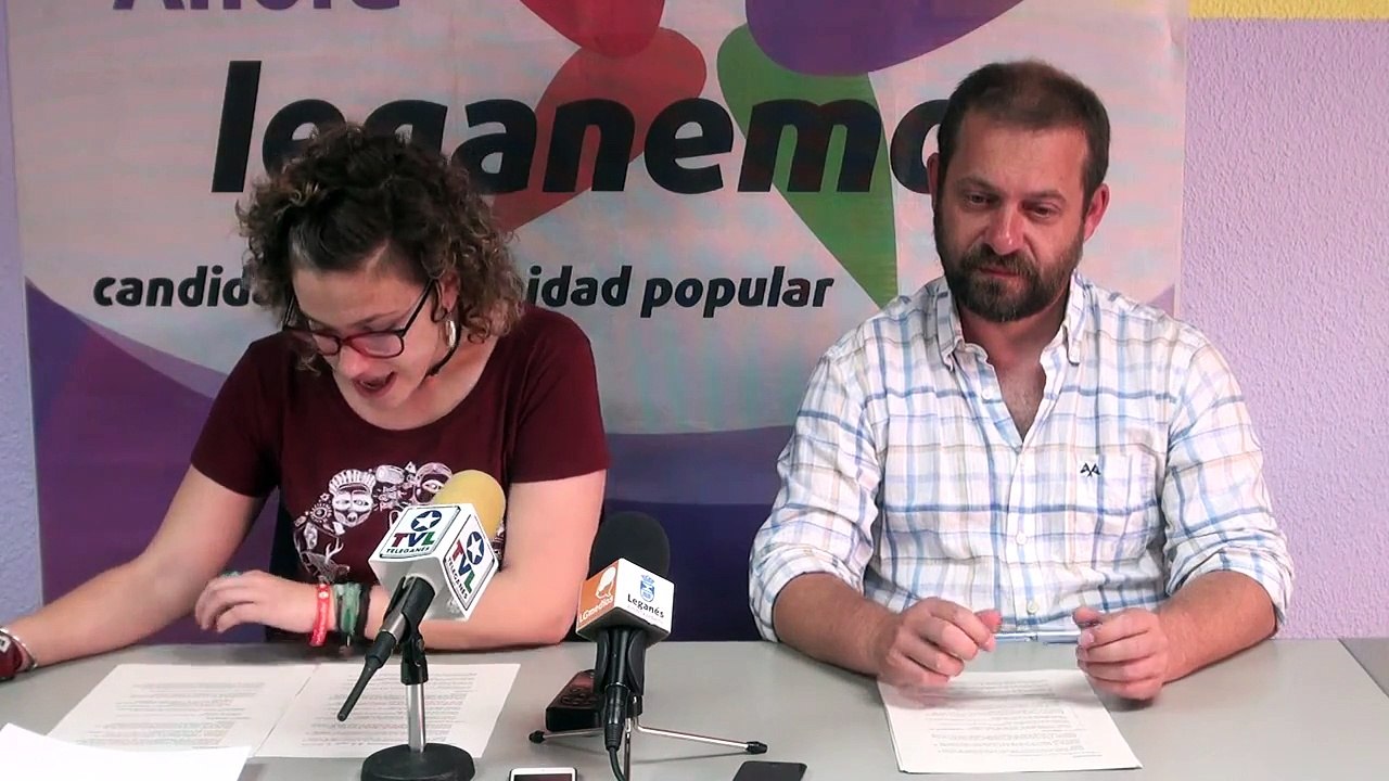 Rueda de prensa de Leganemos del 10 de mayo de 2017