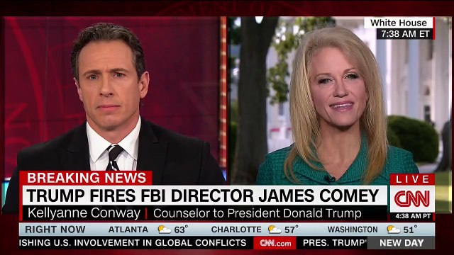 Chris Cuomo stunned as Kellyanne Conway tells him it’s ‘inappropriate’ to question Trump’s Comey firing Part 1