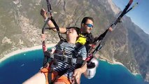 Çinli Turistin Yamaç Paraşütü İle İmtihanı