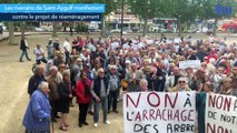 Saint-Aygulf : les riverains manifestent contre le projet de réaménagement de la Place de la poste