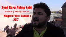 Syed Raza Abbas Zaidi Reciting Manqabat at  Niagara Falls Canada 2017