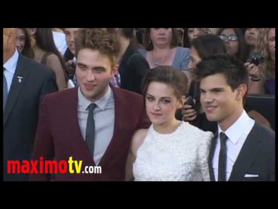 Robert Pattinson, Kristen Stewart, Taylor Lautner at "ECLIPSE" Premiere