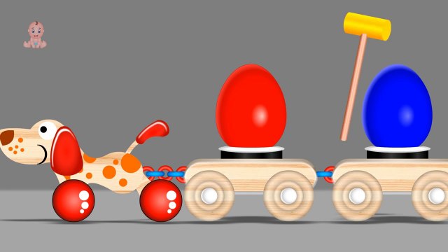 Learn Shapes and Colors for Children with Dog Wooden Train Toy _ Shapes & Colors Wooden Hammer Toys-3IN