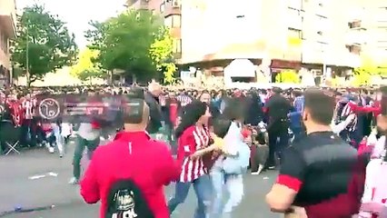 Incidents at the Calderon before the match between Atletico Madrid and Real Madrid!