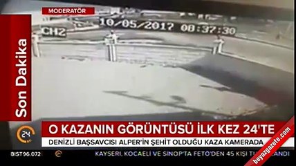 Başsavcının hayatını kaybettiği o kazanın görüntüsü ortaya çıktı