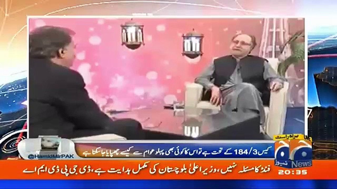 Hamid Mir Plays The Clip Of Rahmat Shah Afridi In Which He Claims That Nawaz Sharif Took 1.5 Billion From Osama Bin Laden