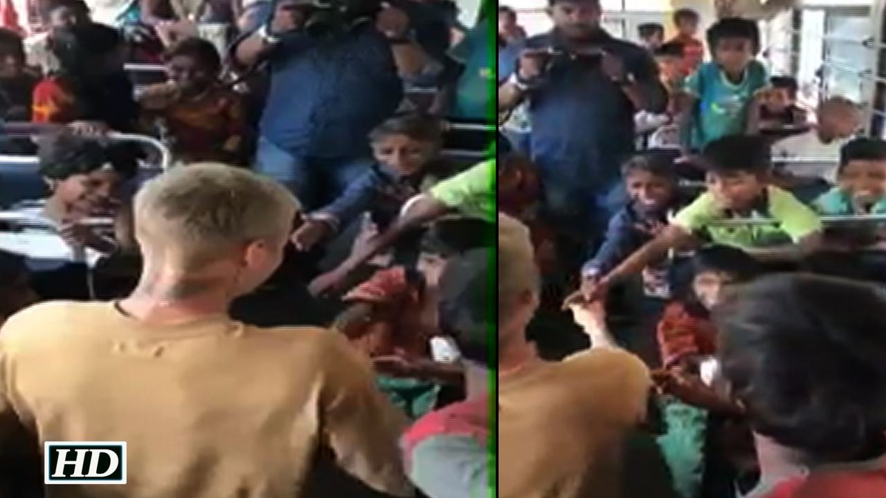 Pop Sensation Justin Bieber MEETS Underprivileged Children