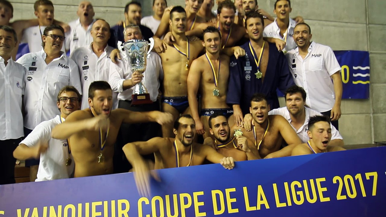 Water-polo: Montpellier vainqueur de le Coupe de la ligue 2017 contre le Cercle des nageurs de Marseille le 06/05/2017