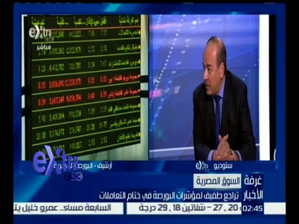 غرفة الأخبار | تراجع جماعي لمؤشرات البورصة في ختام التعاملات